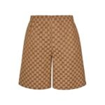 Gucci 1:1 SET Monoprint short-sleeved shirt and shorts set - Image 4