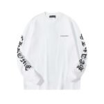 Chrome Hearts Round neck print long sleeve 280 g double yarn pure cotton - Image 3