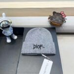Dior embroidered wool knitted hat - Image 17
