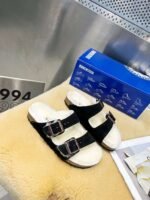 birkenstock original wool slippers imported mercerized cowhide suede upper - Image 2