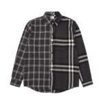 burberry double-brushed striped pair check classic shirt - Image 3