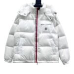 Moncler down jacket Black white 500g white duck down patent skin waterproof