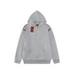 Gucci webbing letter-embroidered hoodie