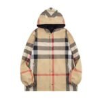 Burberry classic large plaid double-sided hooded jacket