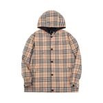 Burberry Classic Plaid Double-Face Hooded Jacket