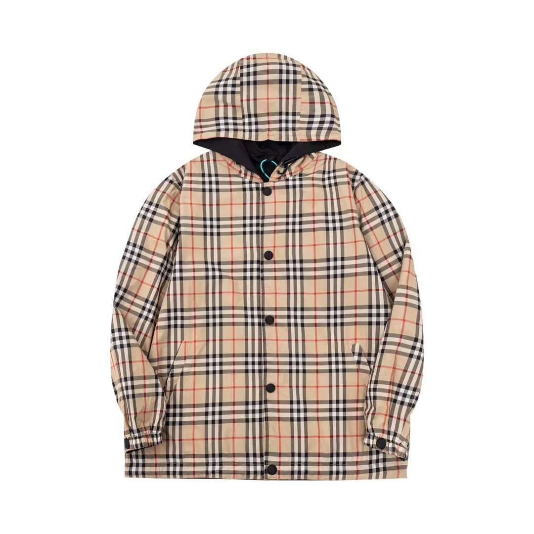0-13-7.jpg Burberry Classic Plaid Double-Face Hooded Jacket - Image 1