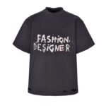 Balenciaga gold sand glitter print short sleeve - Image 2