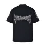 Balenciaga flame Sanskrit letter print short sleeve