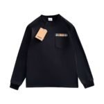 BURBERRY logo round-neck long-sleeved shirt - Image 3