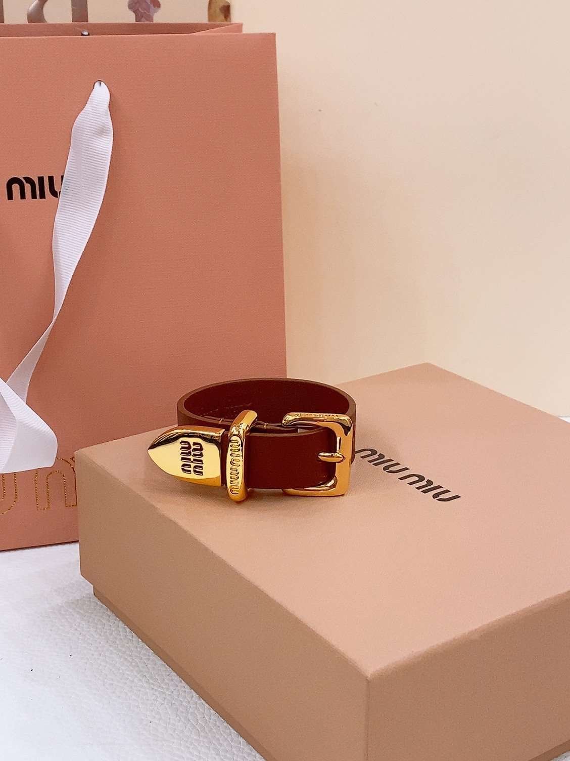 0-15-3.jpg miumiu Bracelet 2.0cm - Image 1