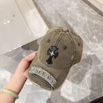 Chrome Hearts original made old ripped baseball caps - Image 2