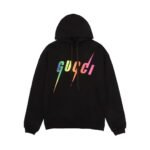Gucci lightning print hoodie