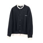 Miumiu sweater fake two-piece wool cardigan