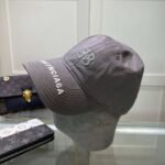 Balenciaga embroidered baseball cap Black White Gray - Image 14