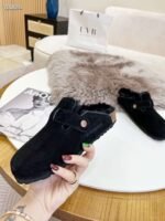 birkenstock original wool slippers imported mercerized cowhide suede upper - Image 18