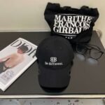 Original Balenciaga baseball cap black and white - Image 17