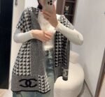 Chanel cashmere scarf original single thousand bird check cashmere scarf The whole scarf is hand-knitted 38*190