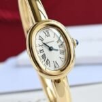 Cartier new bathtub bracelet watch 18k gold - Image 3