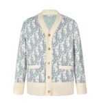 Dior full-print Jacquard Cardigan sweater (off-white)