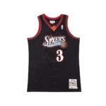Allen Iverson’s No. 3 jersey of the Philadelphia 76ers in the NBA