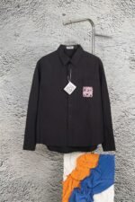Loewe new phosphor embroidered long-sleeved shirt ME03