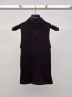 MIUMIU original embroidered sleeveless sweater