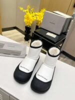 balenciaga sheepskin all-in-one snow boots - Image 12