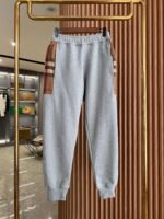 Burberry plaid cotton blend sweatpants suit