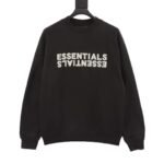 fear of god fog inverted letters round neck sweater plus velvet 380g - Image 2