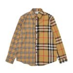 burberry double-brushed striped pair check classic shirt