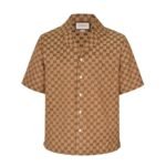 Gucci 1:1 SET Monoprint short-sleeved shirt and shorts set