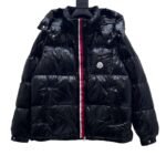 Moncler down jacket Black white 500g white duck down patent skin waterproof - Image 2