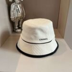 Chanel hat black white original