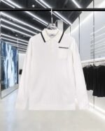 Hermes men’s autumn and winter knitted lapel wool sweater