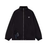 Prada double-sided fleece jacket
