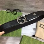 GUCCI Hermes Leather belt Genuine leather material