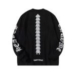 Chrome Hearts Round neck print long sleeve 280 g double yarn pure cotton - Image 2