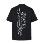 Balenciaga flame Sanskrit letter print short sleeve - Image 2