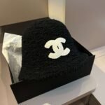 chanel original lamb wool bucket hat 57cm - Image 3