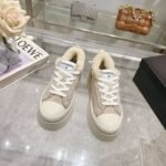 Chanel original suede lettering casual lady shoes - Image 33