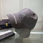 Balenciaga embroidered baseball cap Black White Gray - Image 15