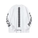 Chrome Hearts Round neck print long sleeve 280 g double yarn pure cotton - Image 4