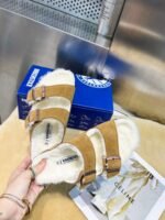 birkenstock original wool slippers imported mercerized cowhide suede upper - Image 30