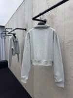 MIUMIU embroidered label zipper hoodie - Image 2