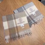 Burberry water ripple Original embroidery cashmere scarf - Image 9