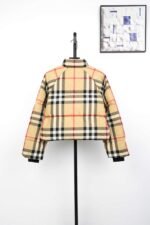 BURBERRY plaid short down jacket - Image 2