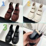 The row of high-quality shoes