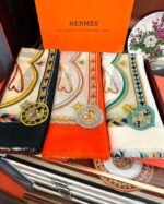 Hermès high-quality cashmere scarf, SIZE: 100 × 200 cm - Image 8