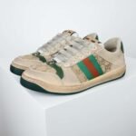 Gucci high version Screener GG enamel buckle wipe dirty do old small dirty shoes - Image 3