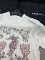 Dior seahorse pattern short sleeve